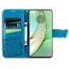 Чехол UniCase Butterfly Pattern для Motorola Moto G75 - Blue (367821L). Фото 2 из 10