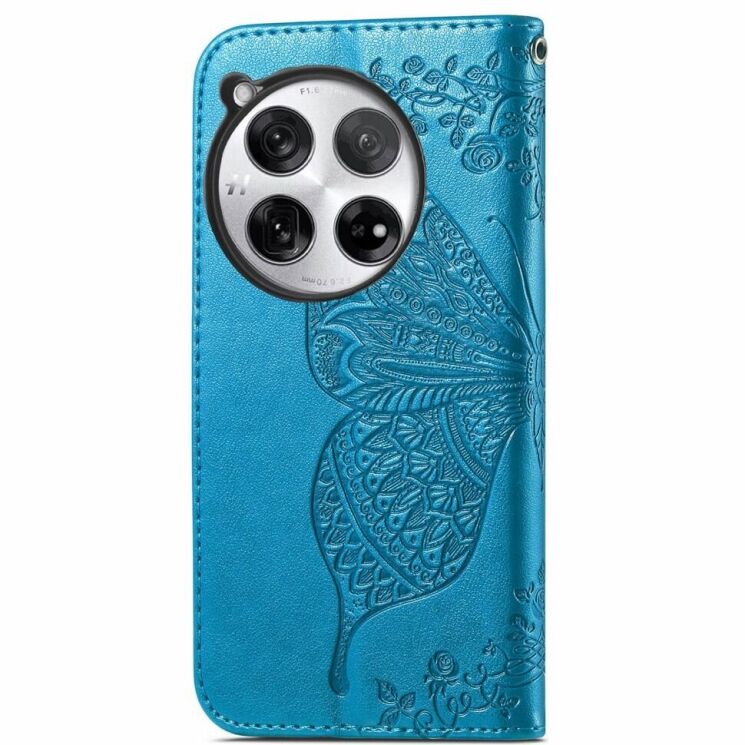 Чехол UniCase Butterfly Pattern для OnePlus 12 - Blue: фото 5 из 8