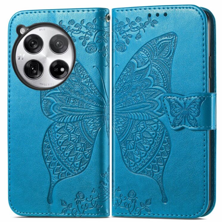 Чехол UniCase Butterfly Pattern для OnePlus 12 - Blue: фото 1 из 8