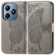 Чехол UniCase Butterfly Pattern для Realme C63 / C61 / Note 60x - Grey (359733H). Фото 1 из 9