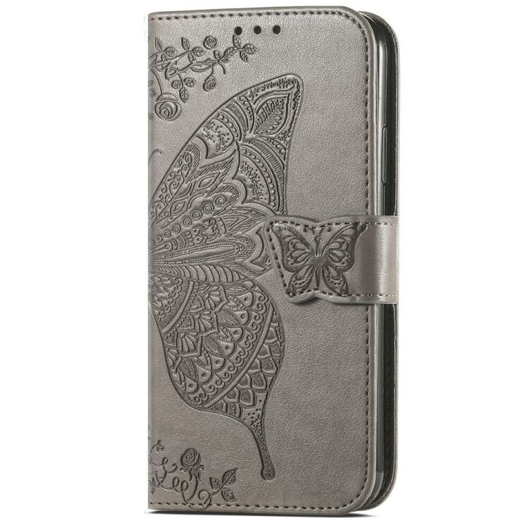 Чехол UniCase Butterfly Pattern для Realme C63 / C61 / Note 60x - Grey: фото 5 из 9