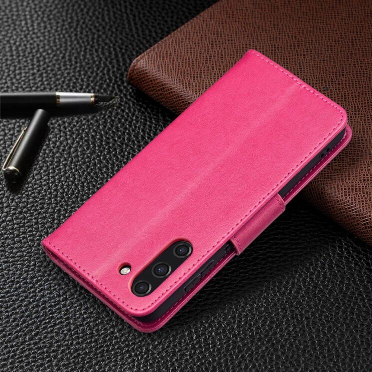 Чехол UniCase Butterfly Pattern для Samsung Galaxy S21 FE (G990) - Rose: фото 6 из 10