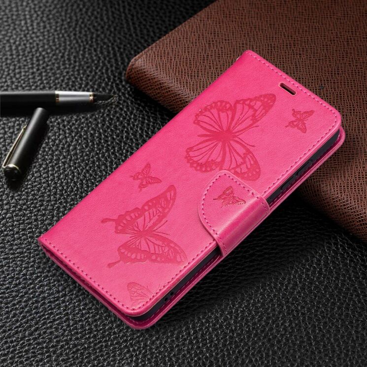Чехол UniCase Butterfly Pattern для Samsung Galaxy S21 FE (G990) - Rose: фото 5 из 10