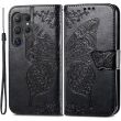 Чехол UniCase Butterfly Pattern для Samsung Galaxy S24 Ultra - Black (343358B)