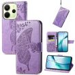 Чехол UniCase Butterfly Pattern для Xiaomi Redmi Note 14 4G - Light Purple (373474LV)