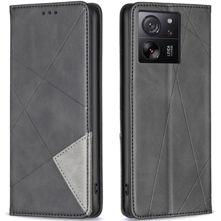 Чехол UniCase Geometric Pattern для Xiaomi 13T / 13T Pro - Black: фото 1 из 7