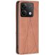 Чехол UniCase Geometric Pattern для Xiaomi Redmi Note 13 - Brown (345905Z). Фото 3 из 7
