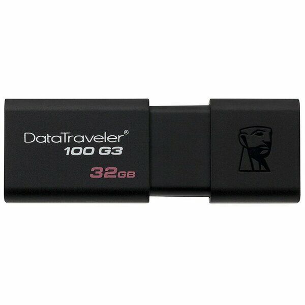 Флеш-память Kingston DataTraveler 100 G3 32GB USB 3.0 - Black: фото 1 из 4
