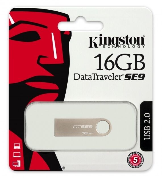 Флеш-память Kingston DT SE9 16GB Metal (DTSE9H/16GB) (989807) Флеш-память Kingston DT SE9 16GB Metal (DTSE9H/16GB): фото 2 из 7