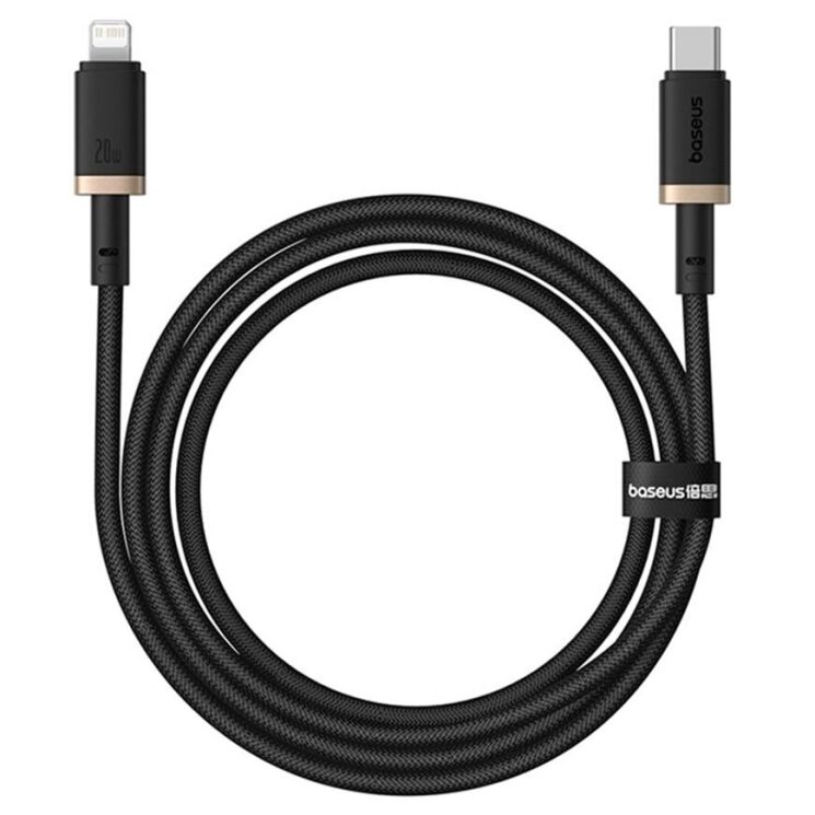 Кабель Baseus Dura Series Type-C to Lightning (20W, 1m) P10377800U01-00 - Black / Gold: фото 2 из 18