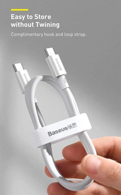 Кабель Baseus Superior Series USB to Type-C (100W, 1.5m) P10320102114-01 - Black: фото 17 из 17