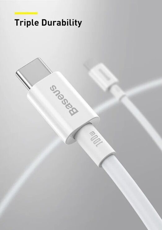 Кабель Baseus Superior Series USB to Type-C (100W, 1.5m) P10320102114-01 - Black: фото 10 из 17