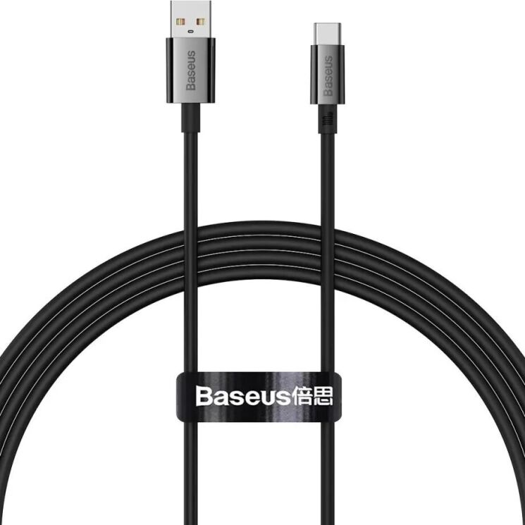 Кабель Baseus Superior Series USB to Type-C (100W, 1.5m) P10320102114-01 - Black: фото 1 из 17
