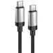 Кабель Hoco X117 Star Type-C to Type-C 60W (1m) - Black (982800B). Фото 1 из 6