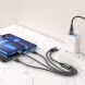 Кабель Hoco X76 4 в 1 USB to Lightning+Lightning+Type-C+MicroUSB (1m) - Black (896125B). Фото 8 из 8