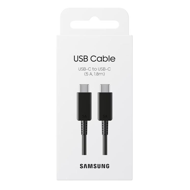 Кабель Samsung Type-C to Type-C (5A, 1.8m) EP-DX510JBEGEU - Black: фото 4 з 4