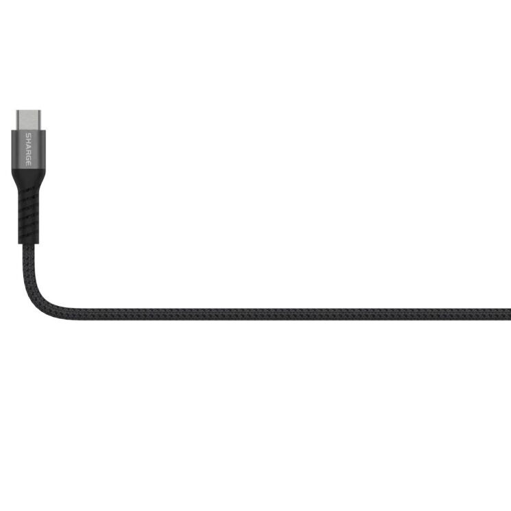 Кабель Sharge Braided Type-C to Type-C (240W, 1.5m) - Black: фото 7 из 10