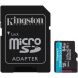 Карта памяти Kingston MicroSDXC Canvas Go Plus Gen4 64GB UHS-I U3 V30 A2 R200 + адаптер (SDCG4/64GB) - Black (945172). Фото 1 из 3
