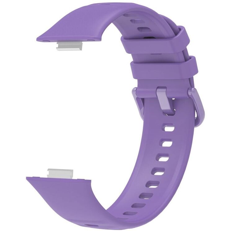 Комплект (чохол і ремінець) Deexe Silicone Set для Huawei Watch Fit 3 - Purple: фото 4 з 9