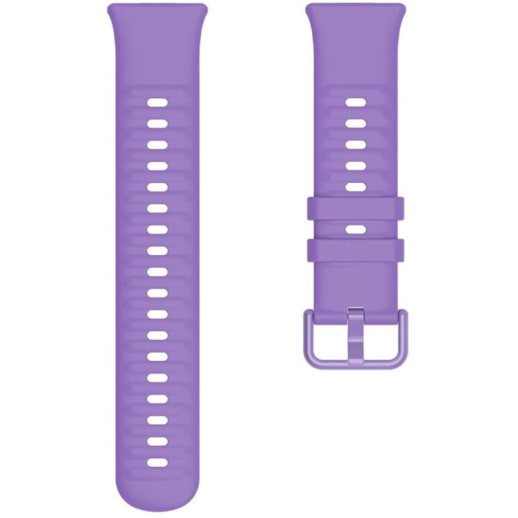 Комплект (чохол і ремінець) Deexe Silicone Set для Huawei Watch Fit 3 - Purple: фото 5 з 9