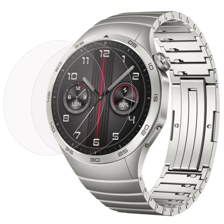 Комплект захисних плівок Deexe Clear Film для Huawei Watch GT 4 (46mm): фото 1 з 6
