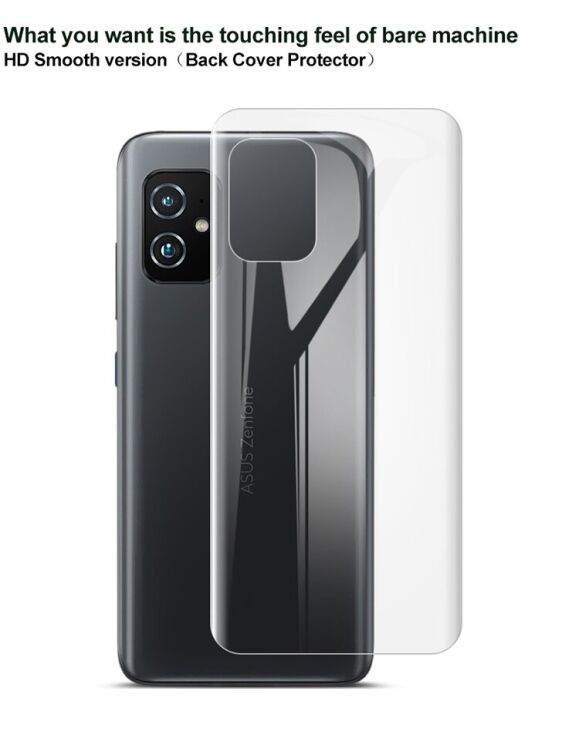 Комплект защитных пленок на заднюю панель IMAK Full Coverage Hydrogel Film для ASUS Zenfone 8 (ZS590KS): фото 7 из 13