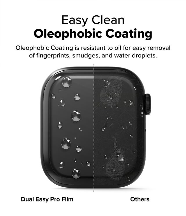 Комплект защитных пленок Ringke Dual Easy Pro Film для Apple Watch 10 / 11 46 mm (8800293851639) (364539) Комплект защитных пленок Ringke Dual Easy Pro Film для Apple Watch 10 / 11 46 mm (8800293851639): фото 8 из 15