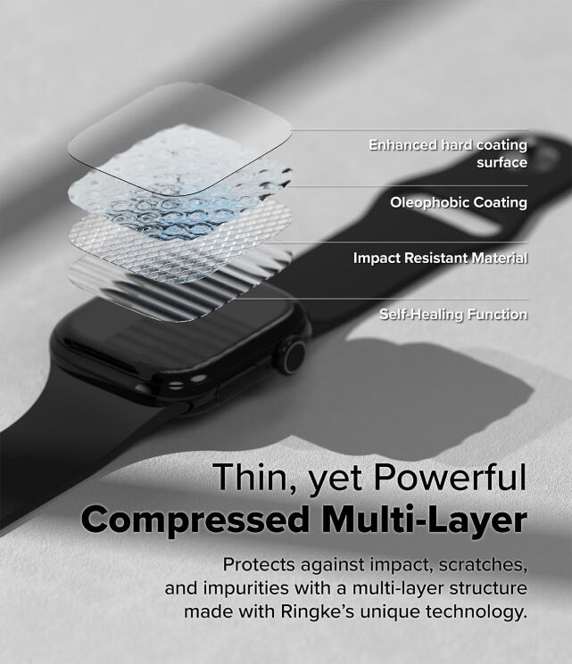 Комплект защитных пленок Ringke Dual Easy Pro Film для Apple Watch 10 / 11 46 mm (8800293851639) (364539) Комплект защитных пленок Ringke Dual Easy Pro Film для Apple Watch 10 / 11 46 mm (8800293851639): фото 11 из 15