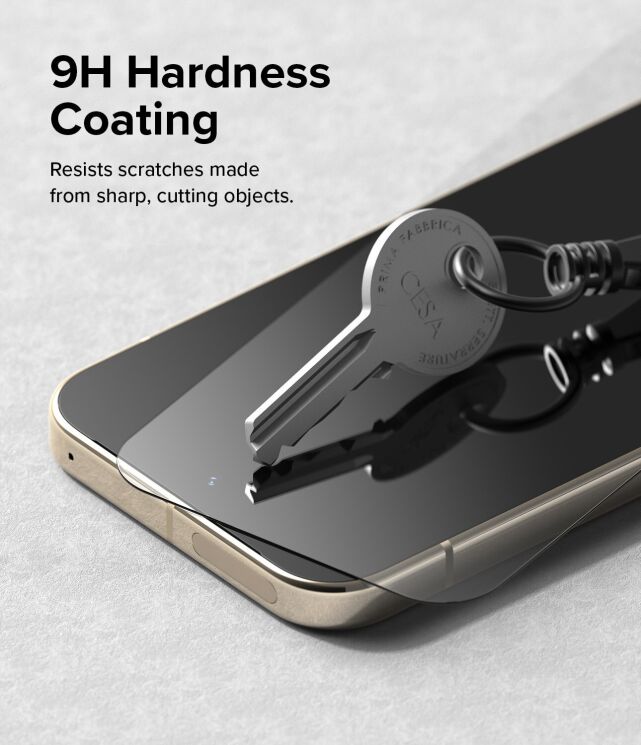 Комплект защитных стекол (2шт) Ringke Easy Slide Tempered Glass для Google Pixel 9 / 9 Pro (8809961789205): фото 7 из 15