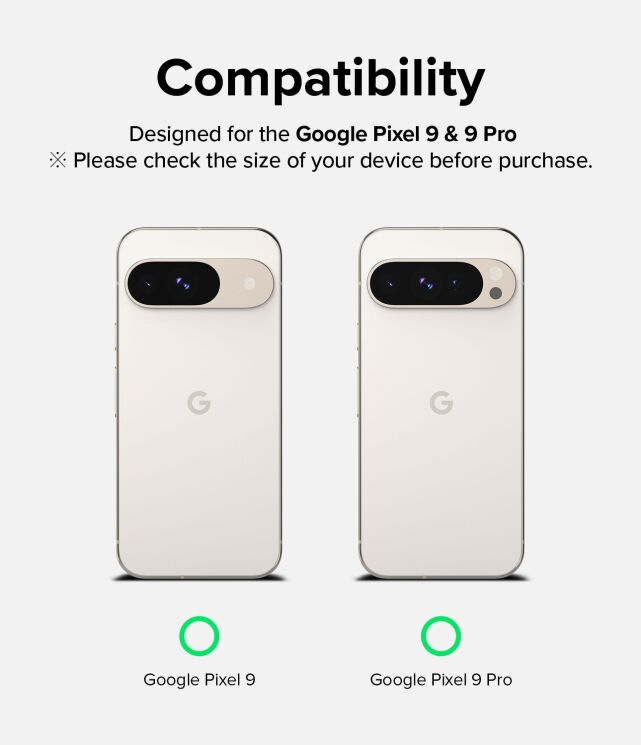 Комплект защитных стекол (2шт) Ringke Easy Slide Tempered Glass для Google Pixel 9 / 9 Pro (8809961789205): фото 3 из 15