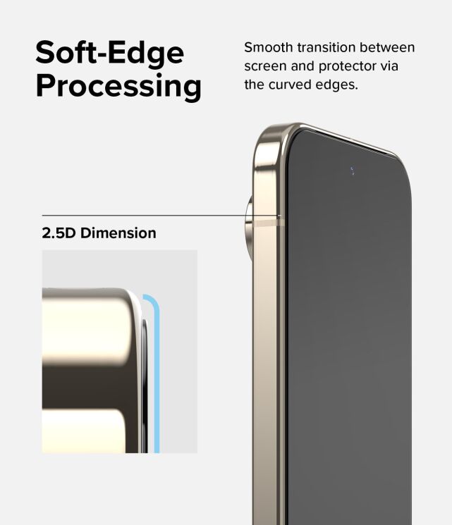 Комплект защитных стекол (2шт) Ringke Easy Slide Tempered Glass для Google Pixel 9 / 9 Pro (8809961789205): фото 8 из 15