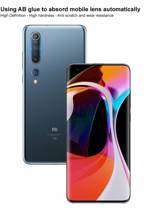 Комплект захисних стекол IMAK Camera Lens Protector для Xiaomi Mi 10: фото 10 з 13