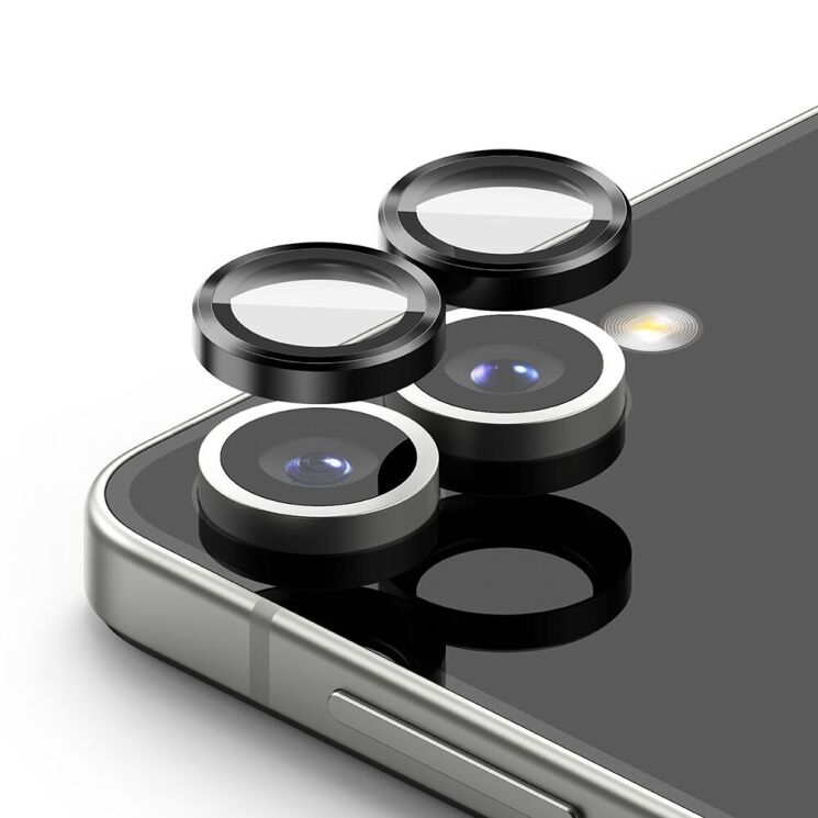 Комплект защитных стекол Ringke Camera Lens Frame Glass для Samsung Galaxy Flip 7 (8800293855927) - Black: фото 1 из 19