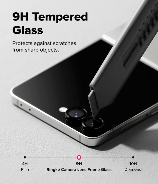 Комплект защитных стекол Ringke Camera Lens Frame Glass для Samsung Galaxy Flip 7 (8800293855927) - Black: фото 9 из 19