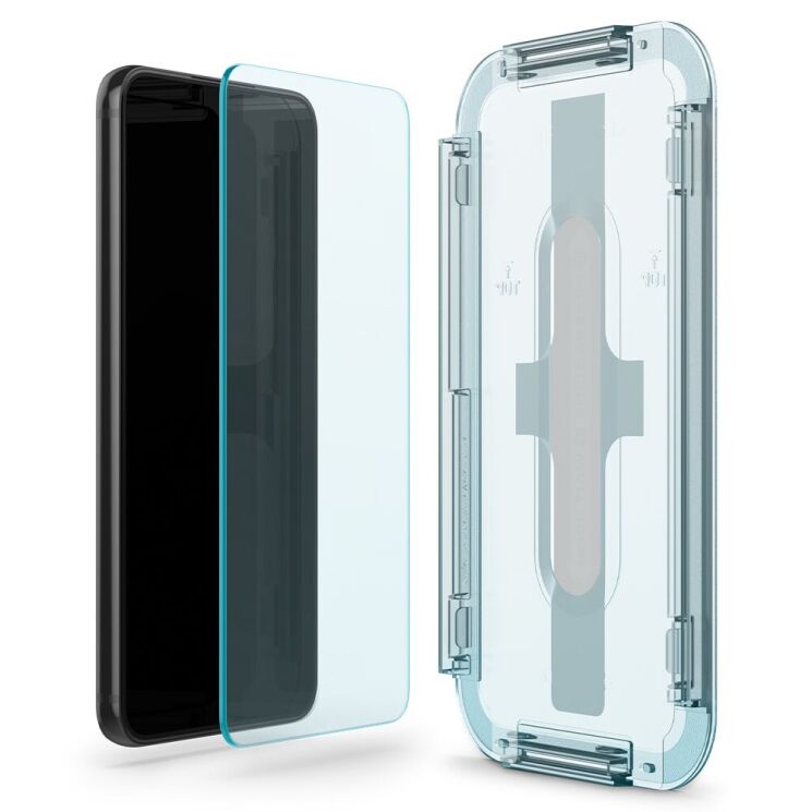 Комплект защитных стекол Spigen (SGP) GLAS.tR EZ Fit Sensor Protected для Samsung Galaxy S22 (S901) + ГЕЛЬ: фото 2 из 16