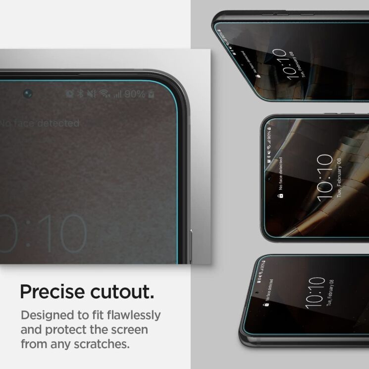 Комплект защитных стекол Spigen (SGP) GLAS.tR EZ Fit Sensor Protected для Samsung Galaxy S22 (S901) + ГЕЛЬ: фото 12 из 16