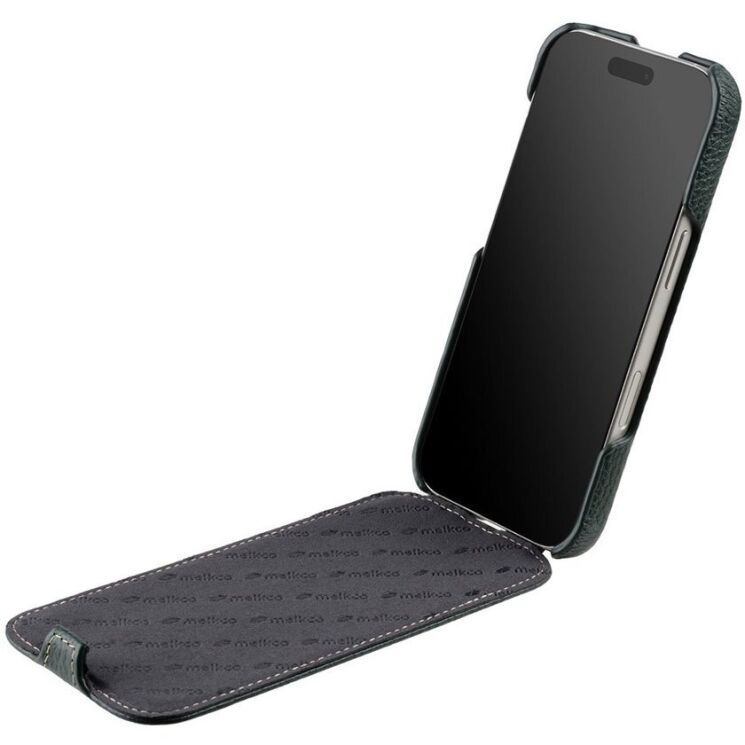 Шкіряний чохол MELKCO Jacka Type для iPhone 18 Pro - Green (423659G) Шкіряний чохол MELKCO Jacka Type для iPhone 18 Pro - Green: фото 2 з 5