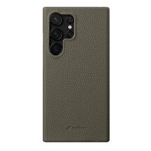 Кожаный чехол MELKCO Leather Case для Samsung Galaxy S25 Ultra (S938) - Grey: фото 1 из 4
