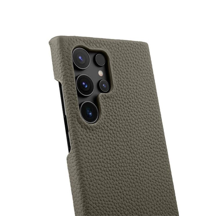 Кожаный чехол MELKCO Leather Case для Samsung Galaxy S25 Ultra (S938) - Grey: фото 4 из 4