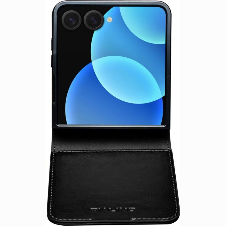 Шкіряний чохол QIALINO Classic Case (FF) для Samsung Galaxy Flip 8 - Black (423523B) Шкіряний чохол QIALINO Classic Case (FF) для Samsung Galaxy Flip 8 - Black: фото 2 з 12