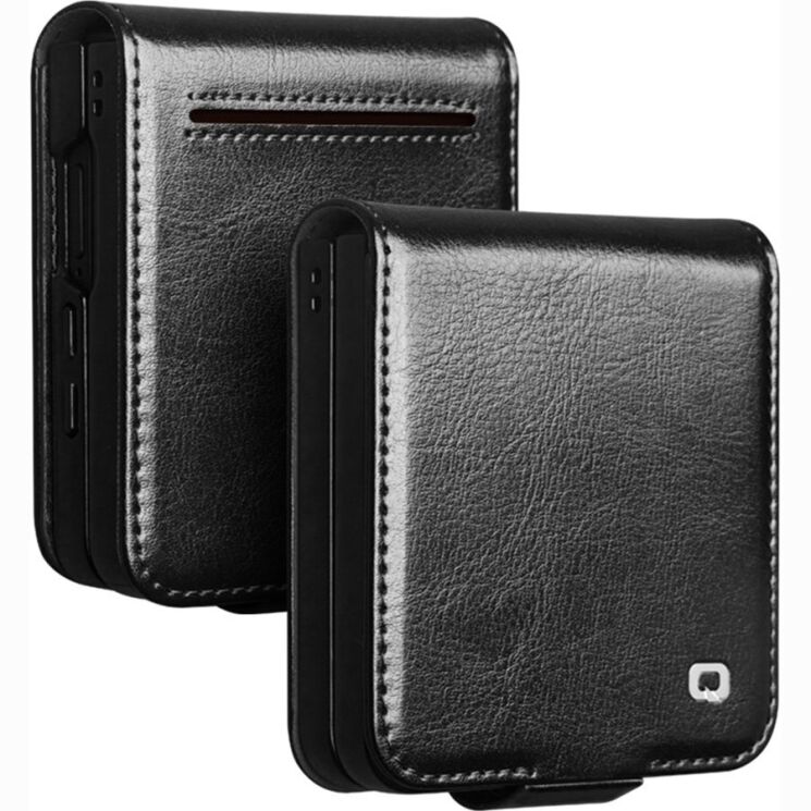 Шкіряний чохол QIALINO Classic Case (FF) для Samsung Galaxy Flip 8 - Black (423523B) Шкіряний чохол QIALINO Classic Case (FF) для Samsung Galaxy Flip 8 - Black: фото 1 з 12