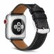 Кожаный ремешок Deexe Classic для Apple Watch 46 / 45 / 44 / SE 44 / 42 (Series 1-3) / Ultra / Ultra 2 - Black (251304A). Фото 1 из 6