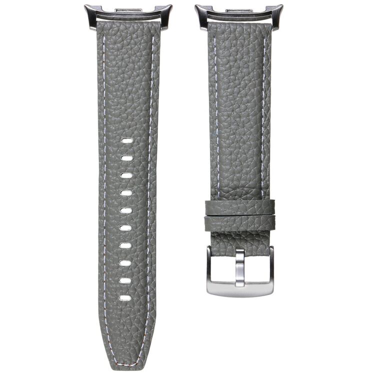 Шкіряний ремінець Deexe Classic для Samsung Galaxy Watch 8 (40/44mm) / 8 Classic - Grey: фото 3 з 5