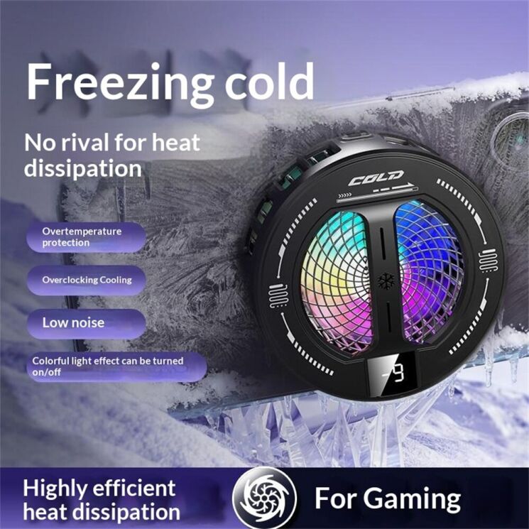 Кулер-вентилятор для смартфона Reframe K36 Gaming Cooler - Black (222141B) Кулер-вентилятор для смартфона Reframe K36 Gaming Cooler - Black: фото 5 из 10