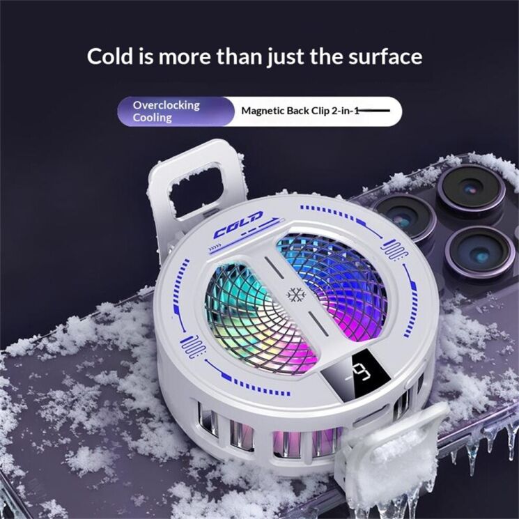Кулер-вентилятор для смартфона Reframe K36 Gaming Cooler - Black (222141B) Кулер-вентилятор для смартфона Reframe K36 Gaming Cooler - Black: фото 7 из 10