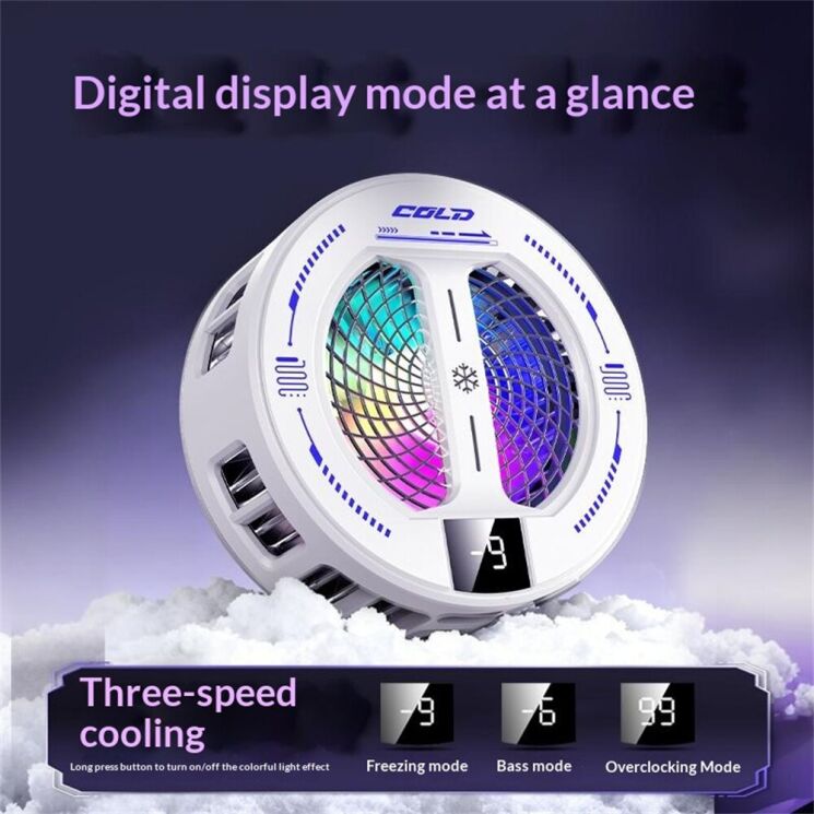 Кулер-вентилятор для смартфона Reframe K36 Gaming Cooler - Black (222141B) Кулер-вентилятор для смартфона Reframe K36 Gaming Cooler - Black: фото 8 из 10