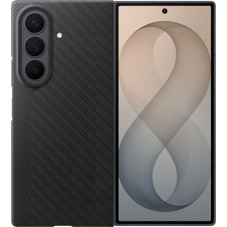 Оригінальний чохол Carbon Magnet Case для Samsung Galaxy Fold 8 Ultra (EF-KF976SBEGUA) - Black: фото 1 з 5