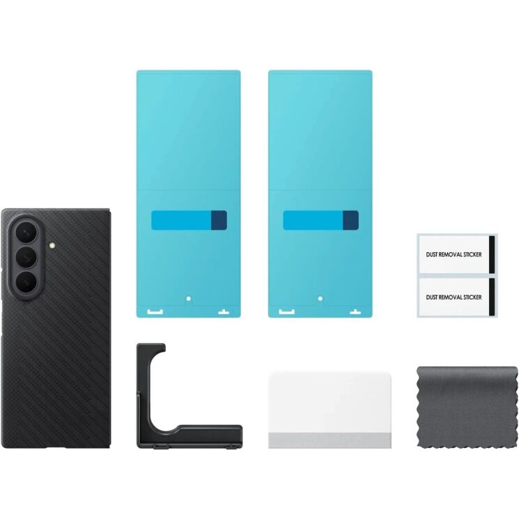 Оригінальний чохол Carbon Magnet Case для Samsung Galaxy Fold 8 Ultra (EF-KF976SBEGUA) - Black: фото 5 з 5
