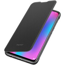 Оригинальный чехол Flip Cover для Huawei P Smart (2019) / Honor 10 Lite - Black: фото 1 из 9
