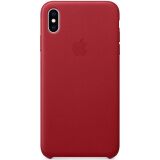 Оригинальный чехол Leather Case для Apple iPhone XS Max (MRWQ2) - Red: фото 1 из 3